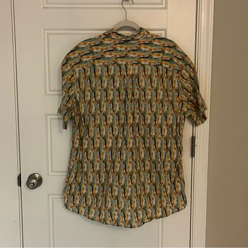 SALE Eddie Bauer Men’s Fish Button Down Shirt | XL
